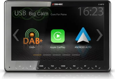 Produktbild von ZENEC Z-N875 1-DIN Moniceiver Android Auto Apple CarPlay Bluetooth Digitalradio