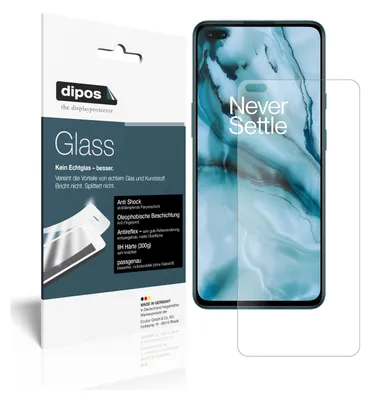 Obrázek produktu pro 2x ochranná fólie pro telefon OnePlus Nord (matná povrchová úprava) - nárazuvzdorná fólie 9H, vyrobená z tvrzeného skla (1x přední strana + 1x zadní strana)