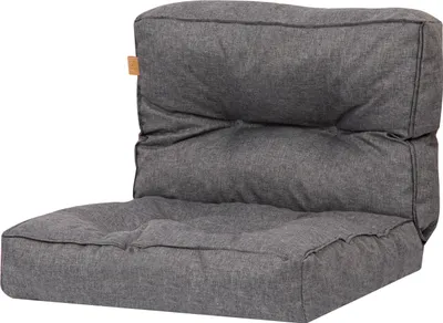 Obrázok produktu pre Vankúš na sedenie pre ratanové kreslo 77 x 50 cm, podložka na sedenie pre ratanový záhradný nábytok, náhradný vankúš pre ratanové kreslo PE, tmavo sivá