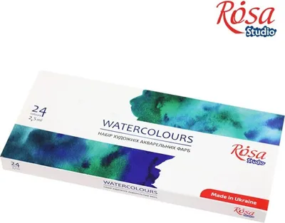 Zdjęcie produktu dla Farby akwarelowe w kostkach 24 x2,5 ml