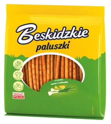 Obrázok produktu pre Beskidzkie Paluszki Ser i Cebula 180 g