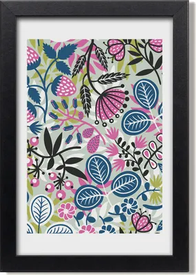 Produktbild von Bild 20x30 MDF-Rahmen, Wandkunst Blumen