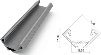 Zdjęcie produktu dla Al12-Glc2-As-3000: Narożny Profil Alu Anoda Srebrny 3030Mm Corner Anoda Silver