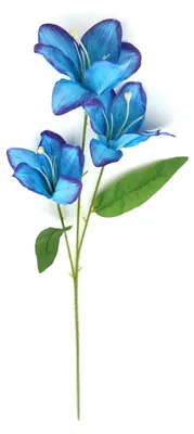 Produktbild von Künstliche Lilien aus Seide, realistisches Aussehen, künstliche Blumendekoration für Zuhause, Büro, Hochzeit, Party, Weihnachtsdekoration