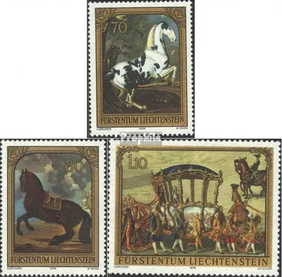 Produktbild von Briefmarken Liechtenstein 1978 Mi 717-719 (kompl.Ausg.) gestempelt Gemälde