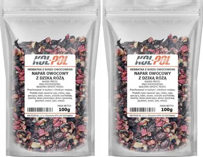 Zdjęcie produktu dla HERBATA OWOCOWA NAPAR Dzika Róża 200g Naturalna suszona herbatka Kol-Pol