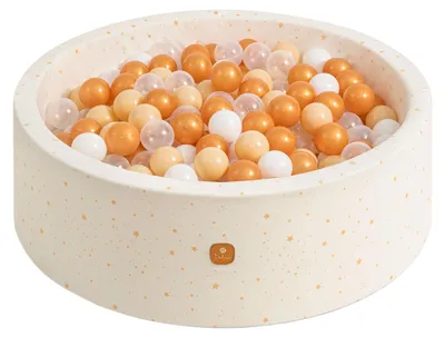 Ballenbak Velours 90x30 cm, waschbarer Bezug, Goldene Sterne