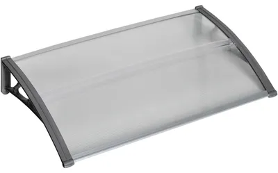 Immagine prodotto di Tenda da porta - Tenda da porta in policarbonato | Colore: Grigio | Dimensioni: 110x60x18 cm