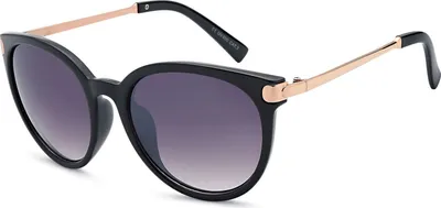 Produktbild von styleBREAKER Damen Sonnenbrille in Katzenaugen Cat-Eye Form, Kunststoff Vollrand Gestell und Metall Bügel 09020073