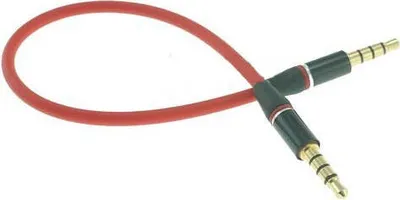 Produktbild von System-S 4 Poliges 3.5 mm Klinke auf Klinke Audio Stereo AUX Headset Kabel Verlängerung 25 cm