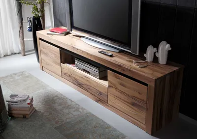 Produktbild von MASSIVMOEBEL24 TV-Board Wild-/Zerreiche 202x42x55 Tabacco brown geölt MONTREUX #305