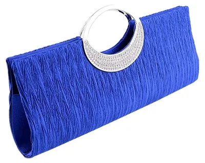 Immagine prodotto di Borsa a mano da donna Fioeyr, pochette, borsa a tracolla, cristalli, strass, portafoglio