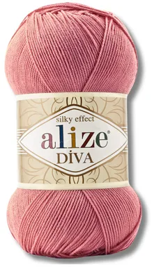 Produktbild von Alize 1x 100g Diva Wolle, Uni, Häkeln, Stricken (619)