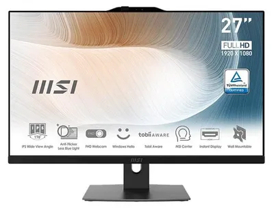 Produktbild von MSI Modern AM272P 1M-1293XEU, 68,6 cm (27"), Full HD, Intel Core 5, 16 GB, 512 GB, Schwarz