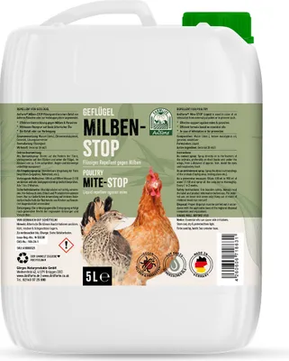 Produktbild von AniForte Milben-STOP Flüssig für Hühner & Geflügel 5 Liter - gegen Milben & Parasiten, bei akutem Befall & vorbeugende Maßnahme, effektive Abwehr