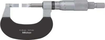 Produktbild von Mitutoyo Nuten-Bügelmessschraube, Messbereich: 0-25 mm