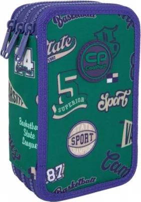 Image de CoolPack | Trousse à crayons Jumper 3 - American Retro - 3 compartiments - Équipement complet - Durable