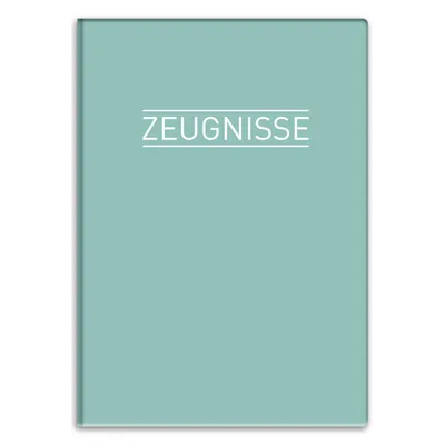 Produktbild von itenga Zeugnismappe mintgrün DIN A4