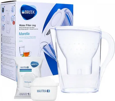 Produktbild von Brita Marella Cool Filterkanne 2.4L Weiß inkl Maxtra Plus Filter