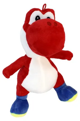Image de Peluche Yoshi rouge Netty - environ 27 cm