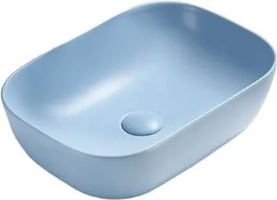 Produktbild von Mexen Rita Einbauwaschbecken 45 x 32 cm, blau matt - 21084549