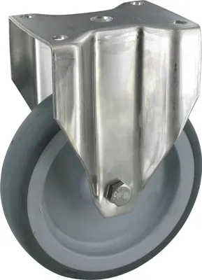 Produktbild von Apparaterollen Bockrolle Ø125mm TPE Gummi Anschraubplatte