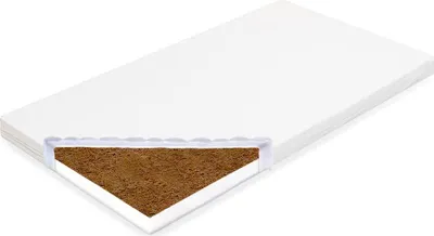 Immagine prodotto di Materasso per bambini New Baby BASIC 120x60x5 cm in schiuma di cocco, bianco
