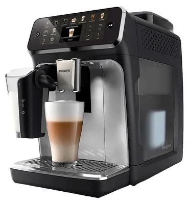 Produktbild von Philips 5500 LatteGo EP5546/70 Kaffeevollautomat - Schwarz/Silber
