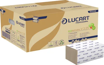 Zdjęcie produktu dla Eco Natural Papierhandtuch 863049 2lagig 21x253cm 3.800Blatt
