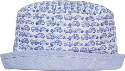 Produktbild von Kinder Sommermütze Blau mit Autoaufdruck