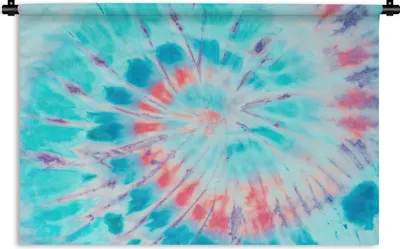 Produktbild von MuchoWow® Wandteppich Wandbehang Sommer - Krawattenfärbung - Orange 120x80 cm Tapisserie Dekoration Wandtuch - Wanddekorationen - Wandtücher