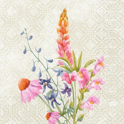 Produktbild von 500 Duni Tissue-Servietten 33 x 33 cm Floret 3-lagig