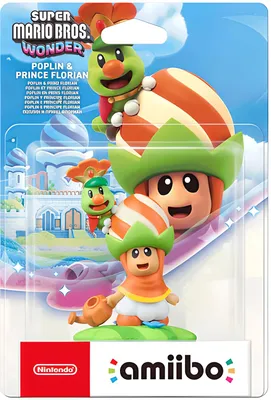 Image de Figurine Amiibo – Poplin et le prince Florian • Collection Super Mario
