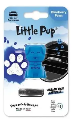 Osviežovač vzduchu do auta,  LITTLE PUP "Blueberry Paws", modrý