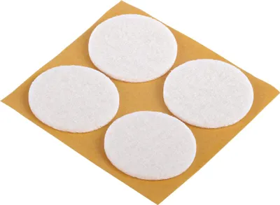 Produktbild von fix-o-moll Filzgleiter Ø 35 mm, selbstklebend, weiß Inhalt: 4