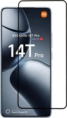 Produktbild von Xiaomi 14T / 14T Pro Displayschutz - Full-Cover 9H Panzerglas - Schwarz