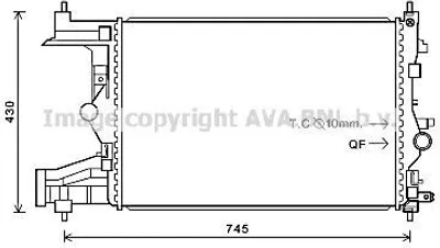 Produktbild von PRASCO OLA2484 Kühler Wasserkühler Motorkühler für OPEL ZAFIRA B (A05) Astra J Sports Tourer (P10) ASTRA J ZAFIRA TOURER C (P12) Astra J GTC (P10)
