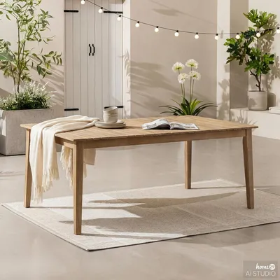 Produktbild von home24 Massiver Gartentisch - Akazie massiv - Braun
