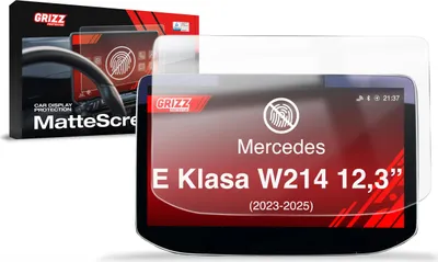 Produktbild von Matte Autodisplayfolie für Mercedes E-Klasse W214 Widescreen (2023-2025), Grizz Protector