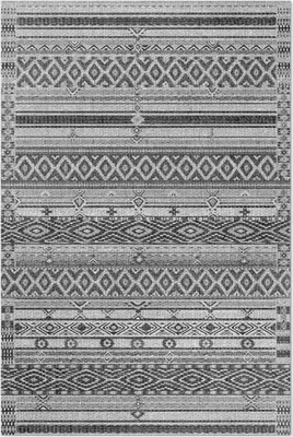 Produktbild von Geometrisches Rautenmuster Stoffimitat – Vinylteppich – 60x90 cm – Indoor Teppich – Flur – Pflegeleicht – Modern