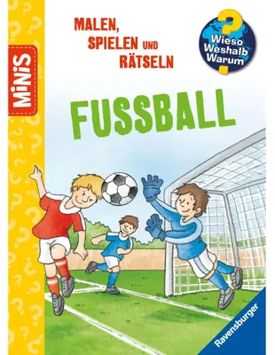 Produktbild von Ravensburger Minis: Wieso? Weshalb? Warum? Malen, Spielen, Rätseln - Fußball