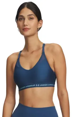 Image de Soutien-gorge de sport Under Armour Crossback à maintien léger, bleu, taille M, pour femme