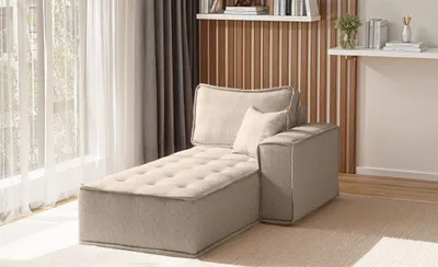 Produktbild von Ottomane Modul SANDE Stoff Alpine Toffee Seite Rechts