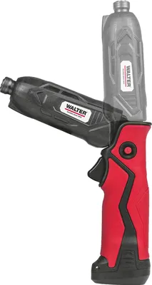 Produktbild von WALTER Akku-Knickschlagschrauber 7,2 V, inkl. Akku + Ladegerät, LED-Arbeitsleuchte, Akku-Ladestandsanzeige, Rechts-/Linkslauf, ergonomischer Handgriff, 2 Bits