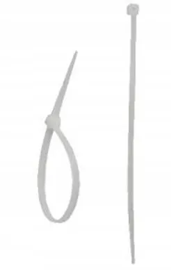 Immagine prodotto di Fascette bianche solide 4,8 x 200 mm 100 pezzi