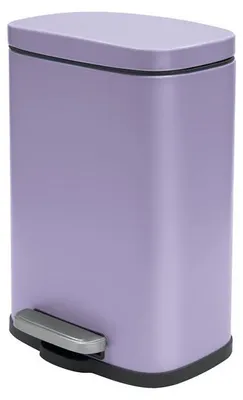 Produktbild von Spirella Treteimer Venedig - lila - 5 Liter - Metall - 21x30 cm - soft-close