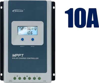 Obrázek produktu pro Solární regulátor nabíjení, technologie MPPT, uživatelsky přívětivý LCD displej, 10A - Tracer1210ANG3, 12V 24V
