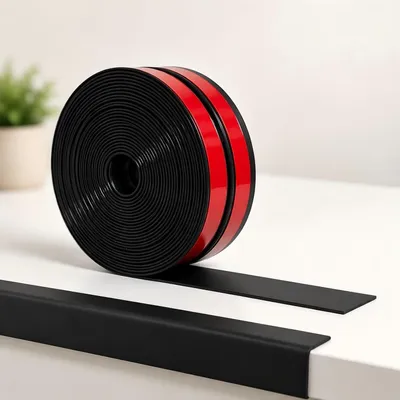 Imagen del producto de Moldura de PVC flexible, 20 mm x 4 metros, de color resistente, para decoración