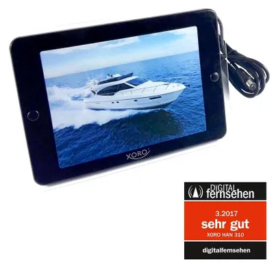 Produktbild von DVB-T2 Antenne AKTIV + 36 dB LTE Filter Zimmerantenne und Bilderrahmen für DVB-T in schwarz