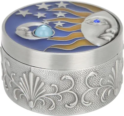 Obrázok produktu pre Vintage šperky skladovanie Box Hülle Bastelgeschenk Ornament Schmuck Boxtin Farbe